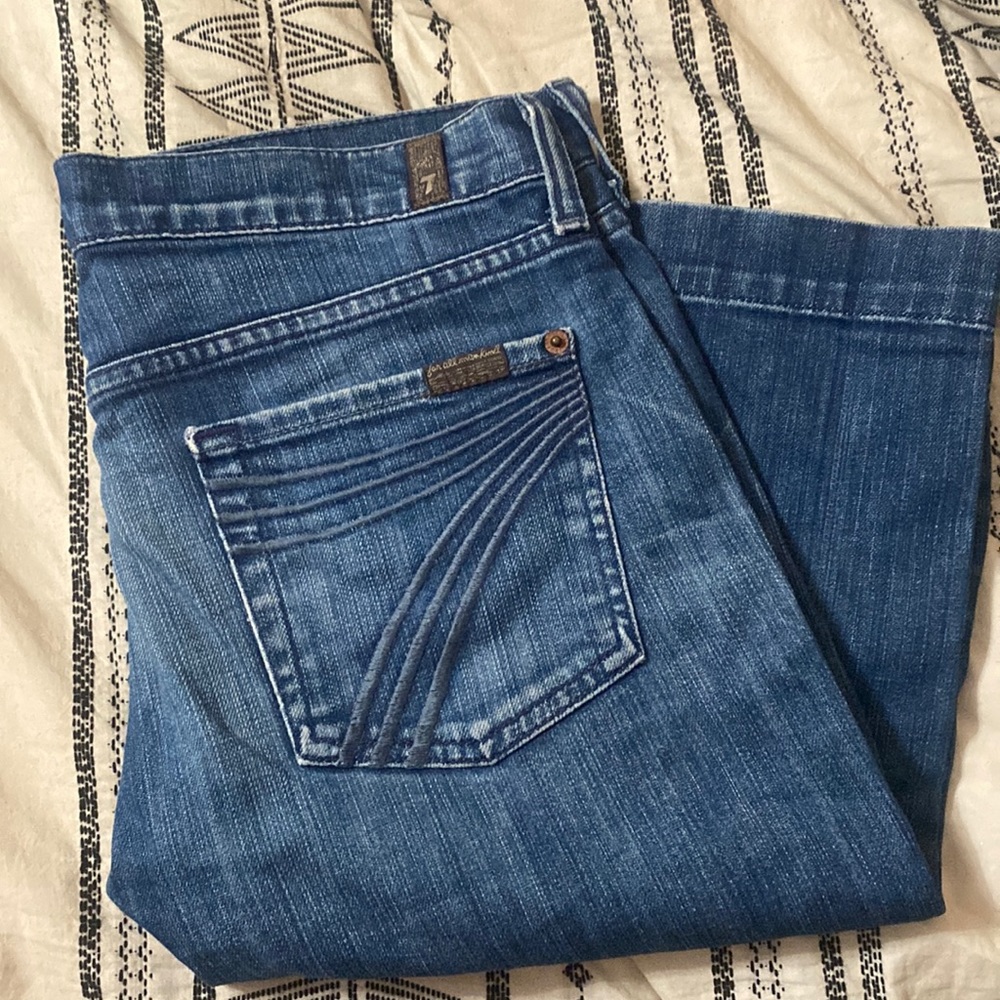 Size 29 7FAMK capri jeans